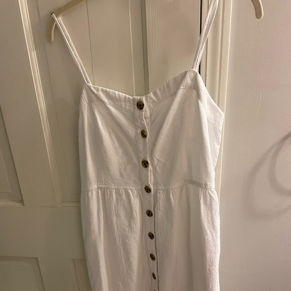White button front dress
